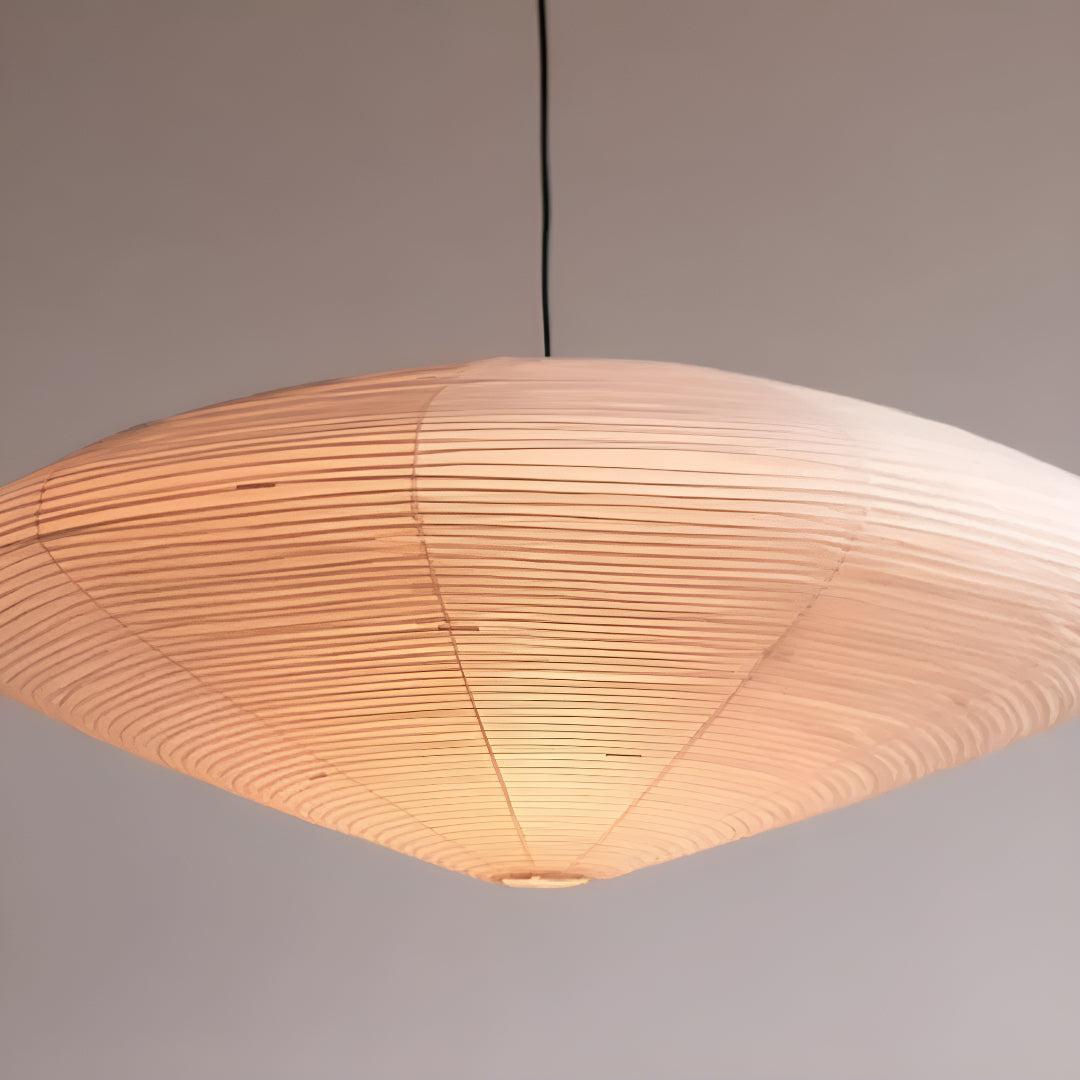 Akari Paper Pendant Light For Home Lighting With Disk Shape