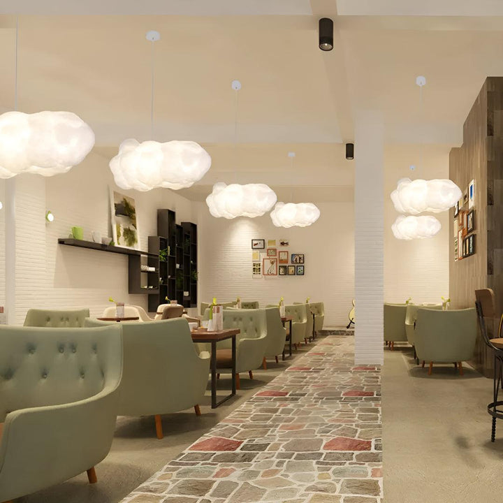 Cloud Shaped Pendant Light For Nursery And Kindergarten