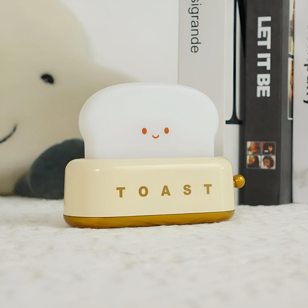 Cute Toaster Table Desk Lamp With Adjustable Brightness