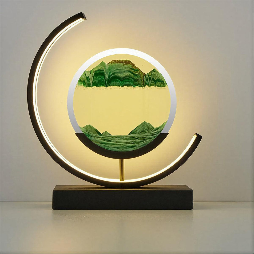 Dynamic Moving Sand Art Bedside Table Lamp