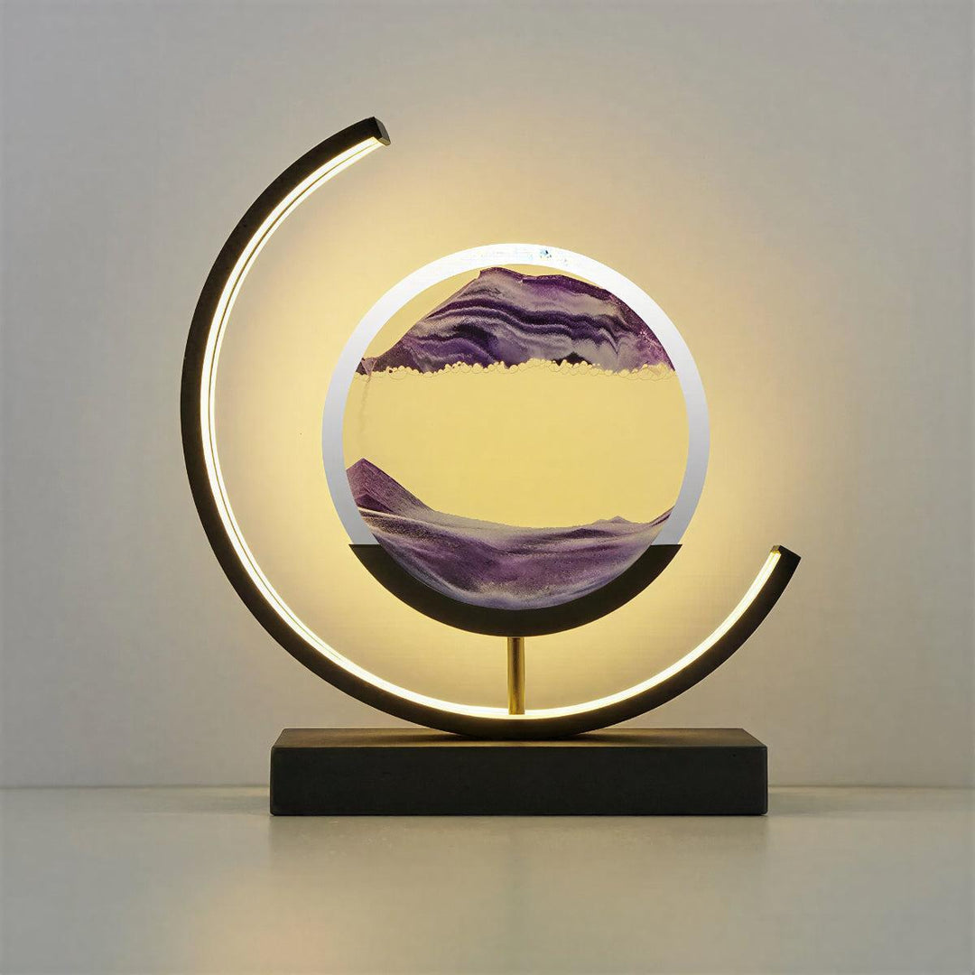 Dynamic Moving Sand Art Bedside Table Lamp
