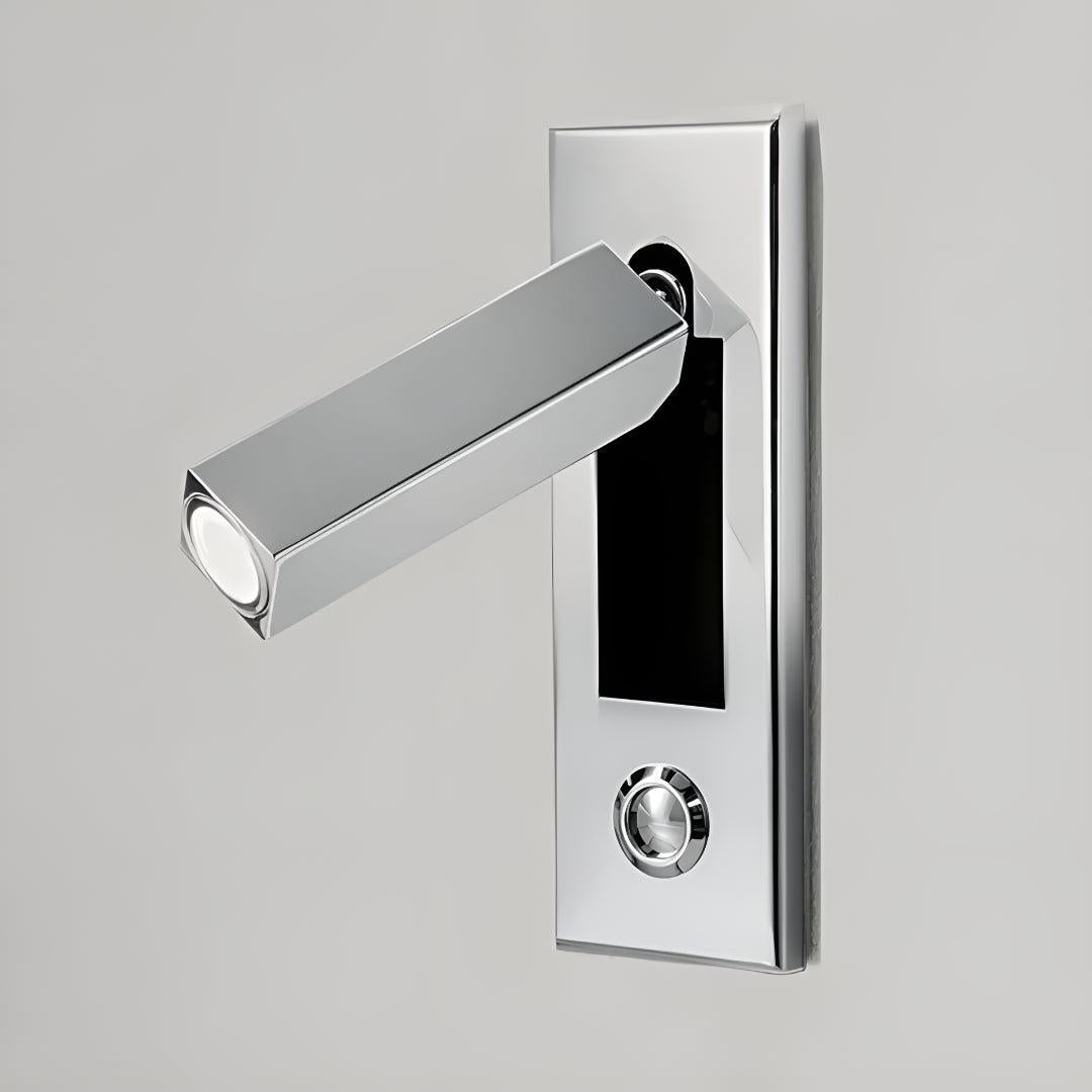 Embedded Recessed Bed Side Wall Light For Reading With Adjustable Head