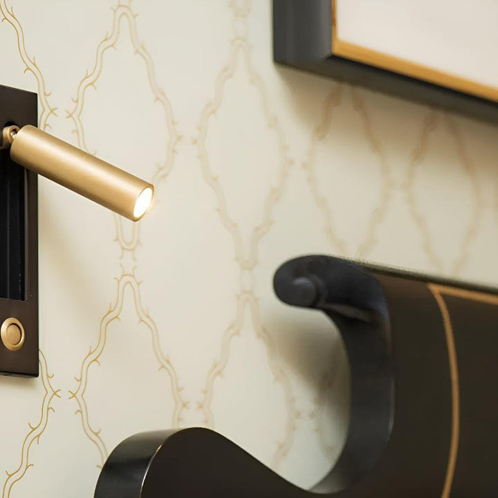 Embedded Recessed Bed Side Wall Light For Reading With Adjustable Head