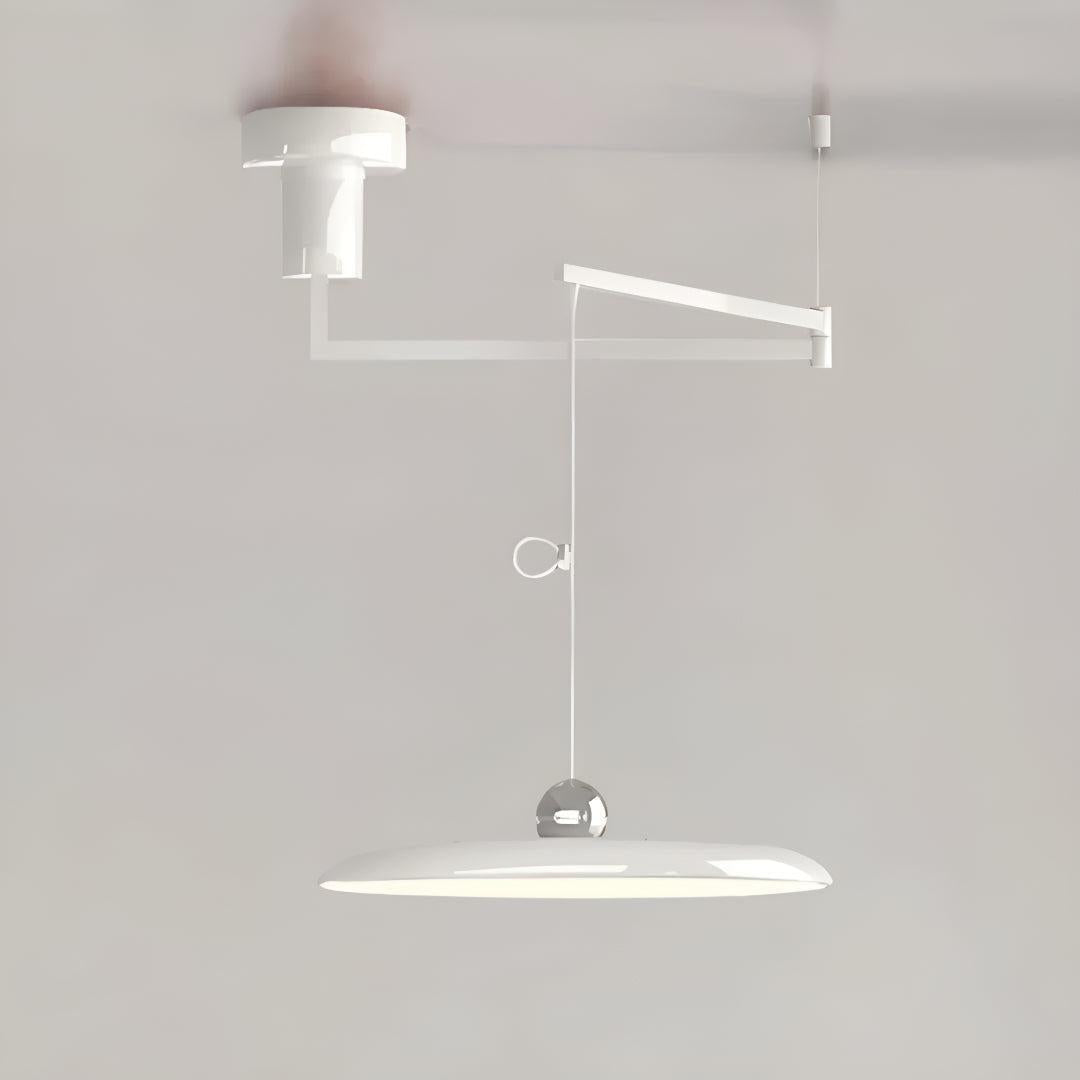 Flat Pendant Light With Adjustable Arm