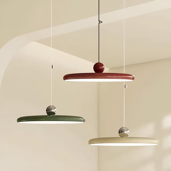 Flat Pendant Light With Adjustable Arm