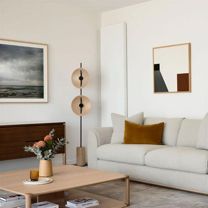 Floor Lamp With Mid Century Sculptural Lighting Design