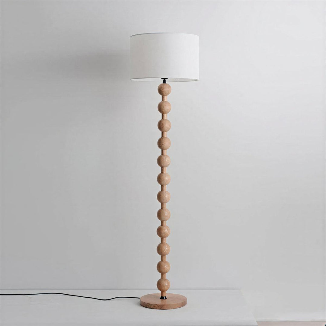 Floor Standing Lamp With Sculptural Stacked Ball Style