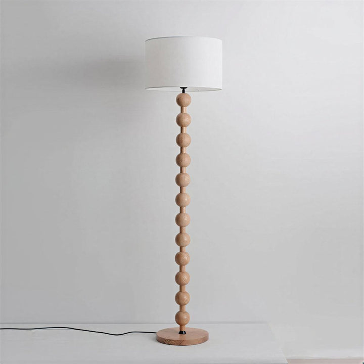 Floor Standing Lamp With Sculptural Stacked Ball Style