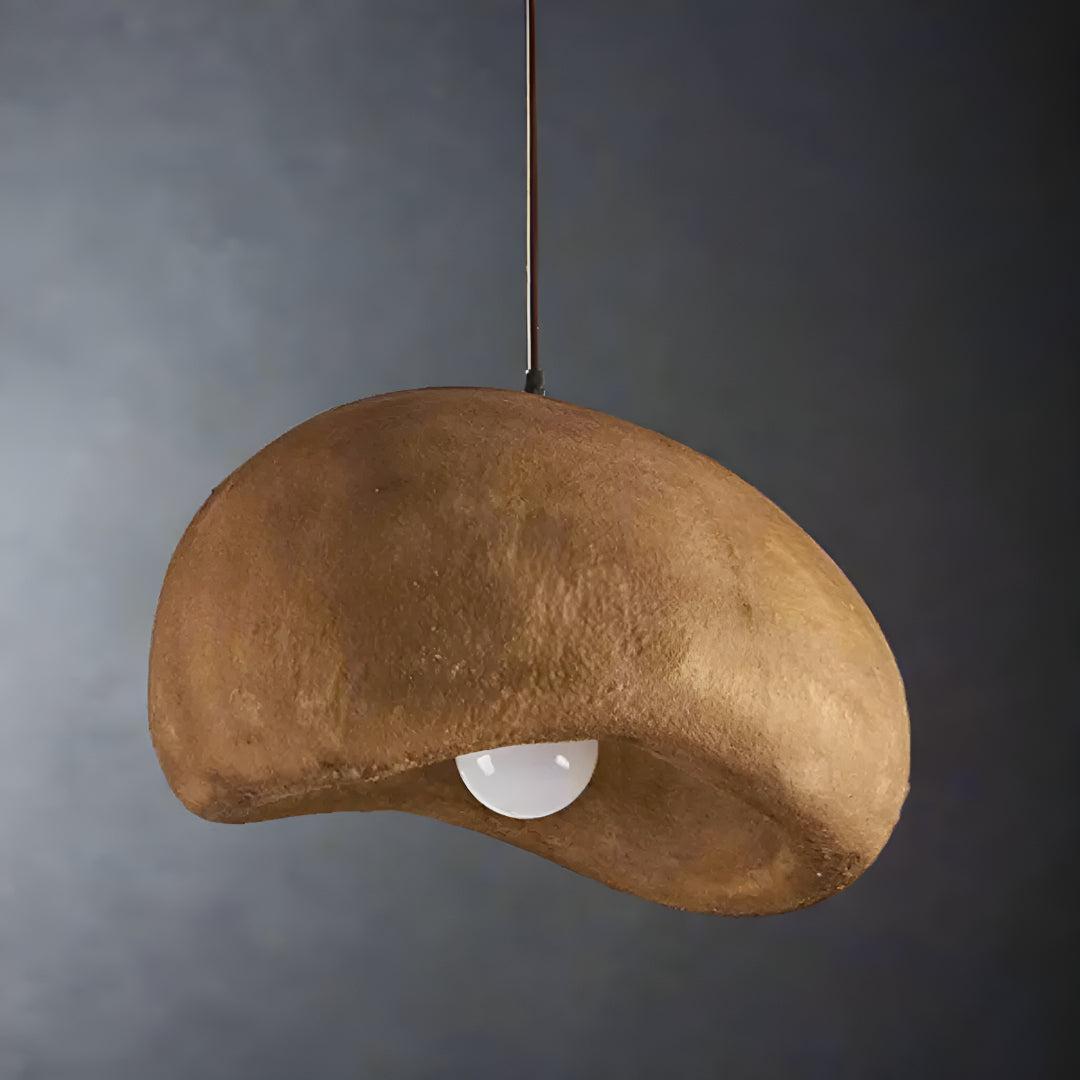 Japandi Style Wabi Sabi Pendant Light With Warm Glow