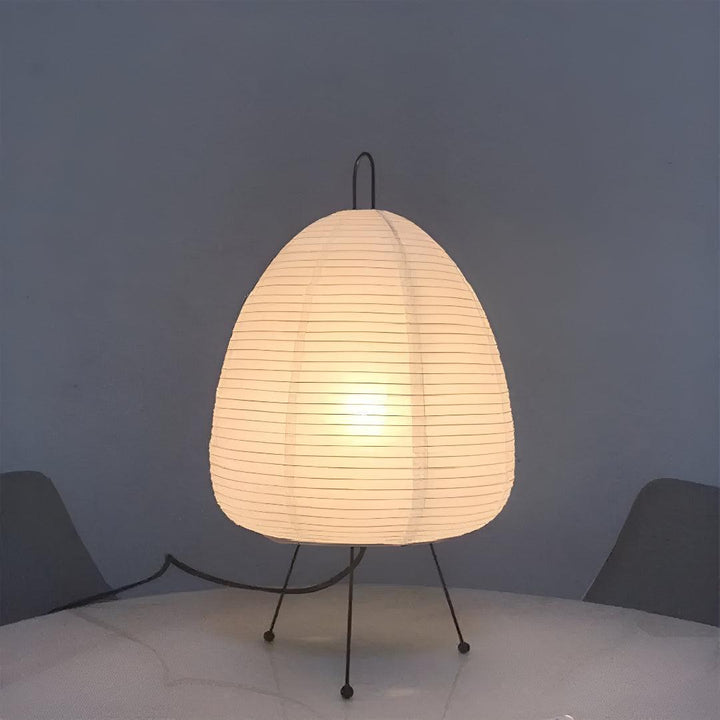Japanese-Inspired Mid Century Akari Bedside Table Lamp