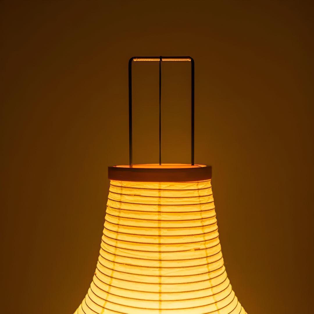 Japanese Washi Akari Paper Floor Lamp With Warm Glow