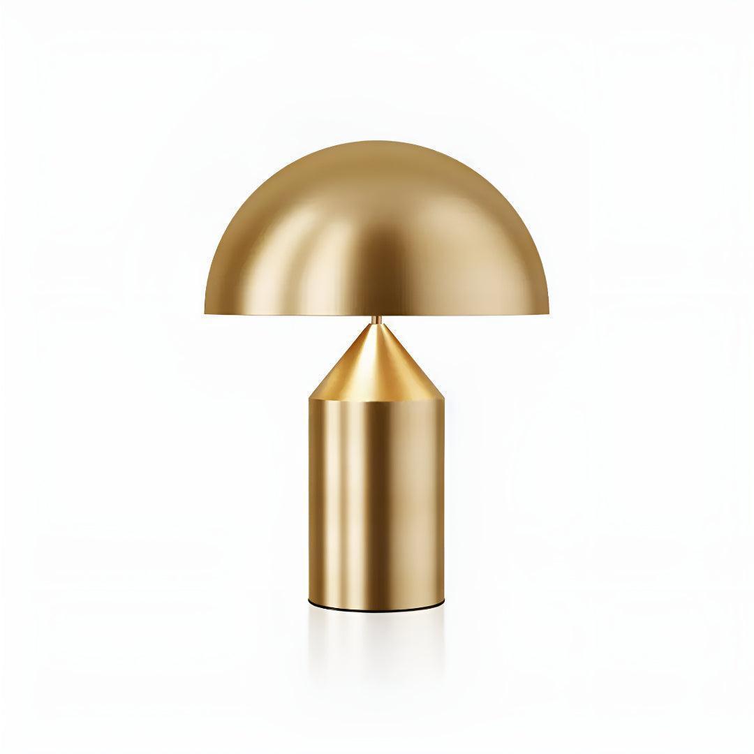 Metal Mushroom Style Table Lamp With Dome Shape