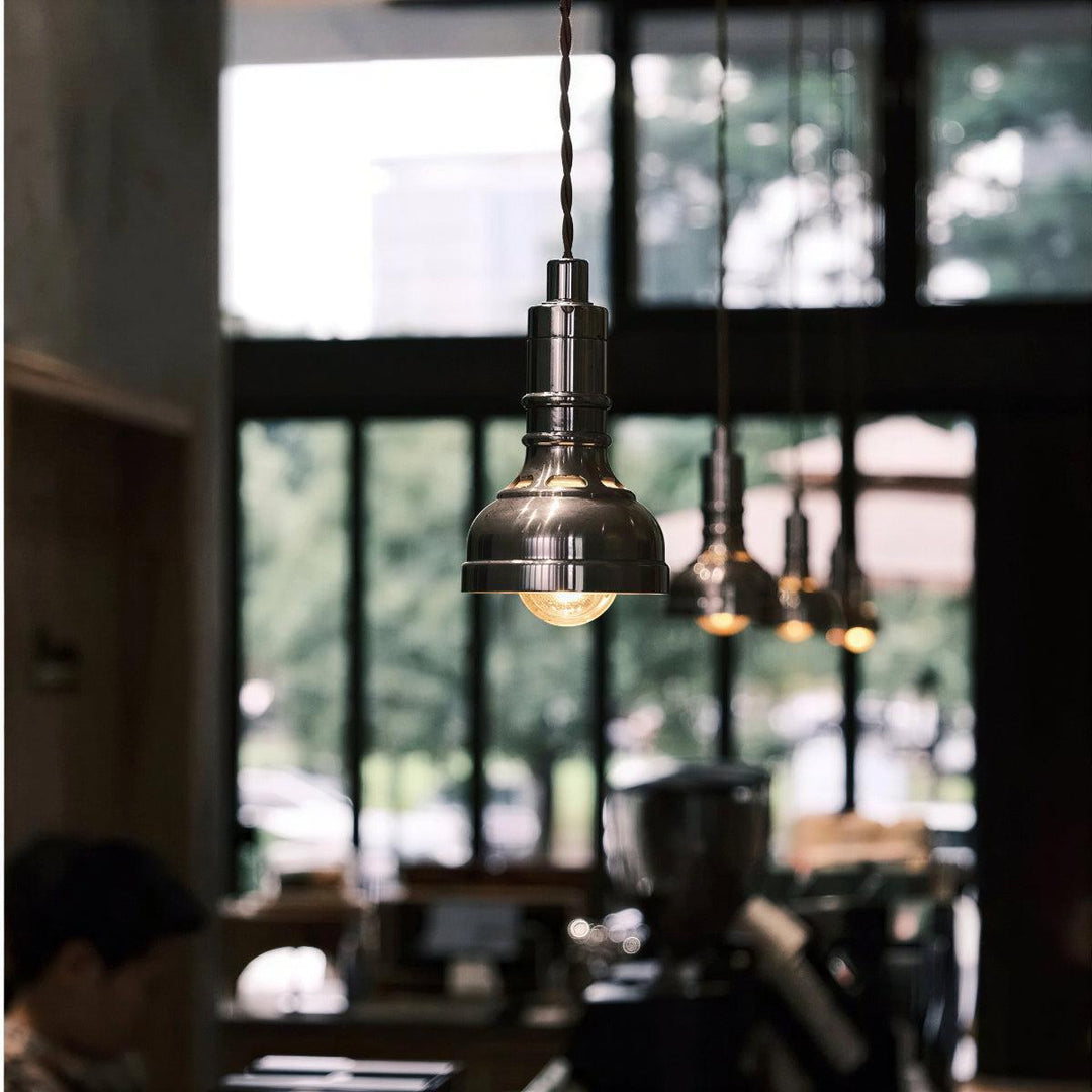 Metal Pendant Light With Focused Downlight And Minimalist Styling