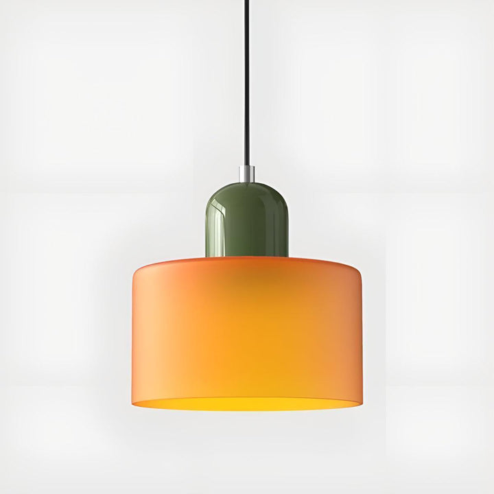 Mid Century Modern Glass Hanging Light Fixture