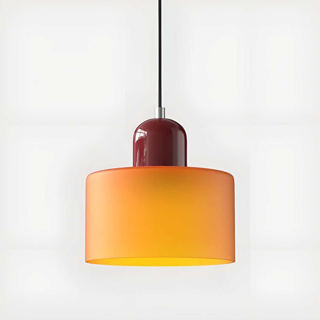 Mid Century Modern Glass Hanging Light Fixture