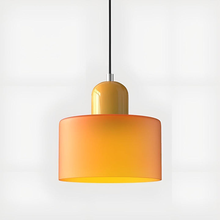 Mid Century Modern Glass Hanging Light Fixture