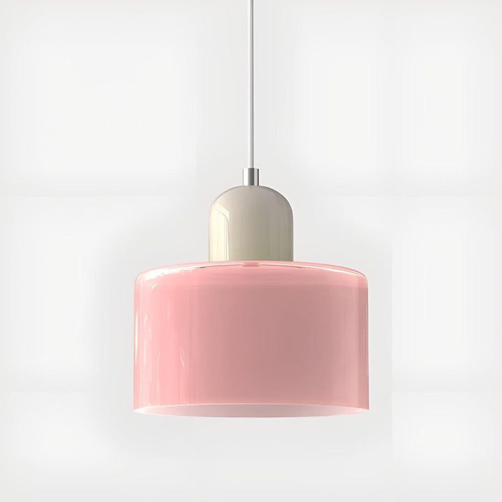 Mid Century Modern Glass Hanging Light Fixture