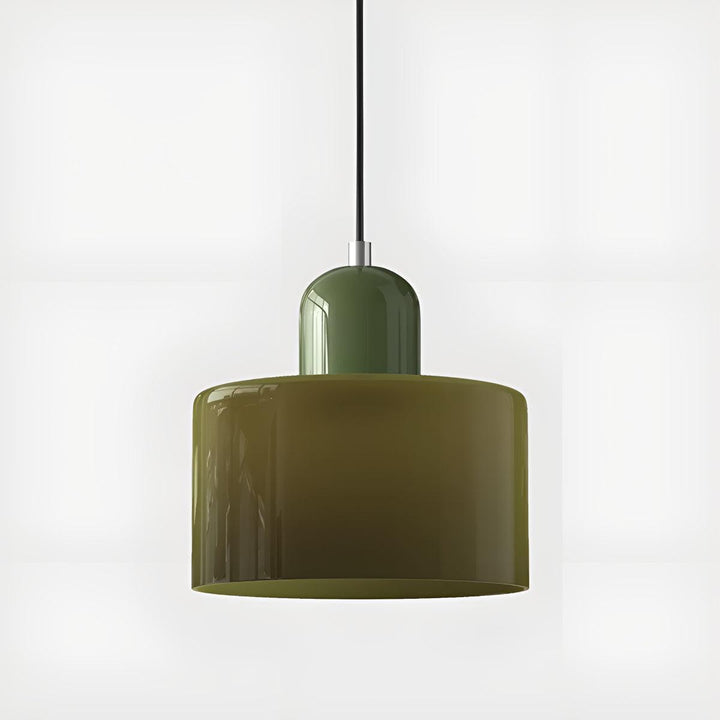 Mid Century Modern Glass Hanging Light Fixture