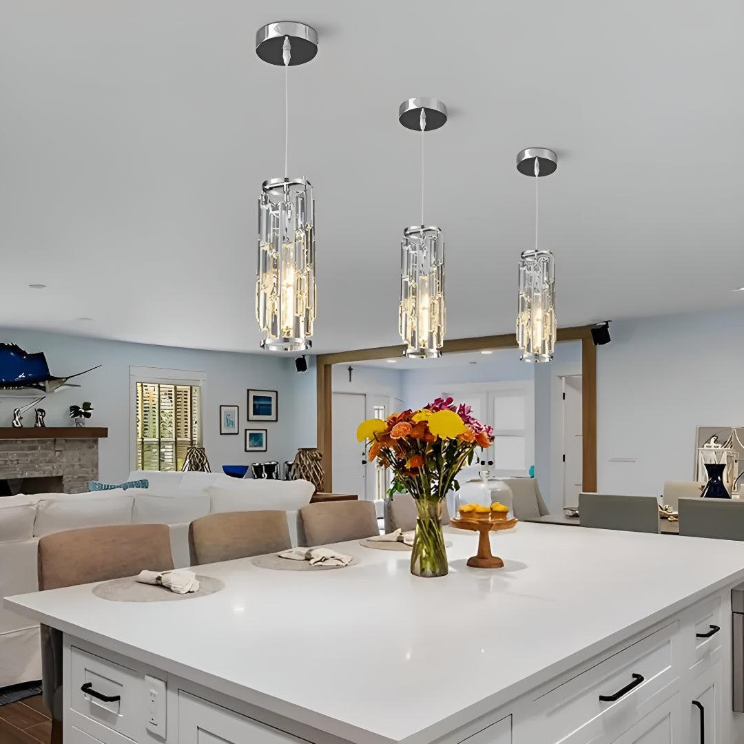 Modern Crystal Styled Pendant Lights for Kitchen and Dining Areas