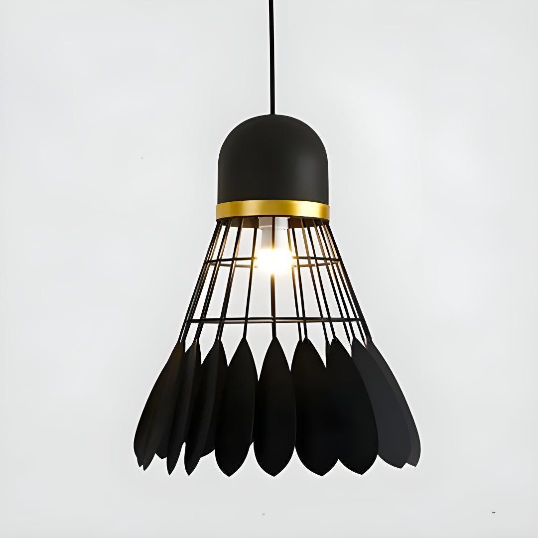 Modern Floral Pendant Lighting with Flower Cage Shade Design