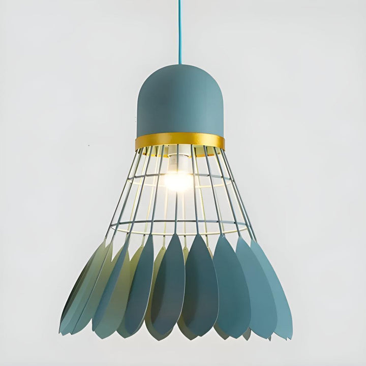Modern Floral Pendant Lighting with Flower Cage Shade Design