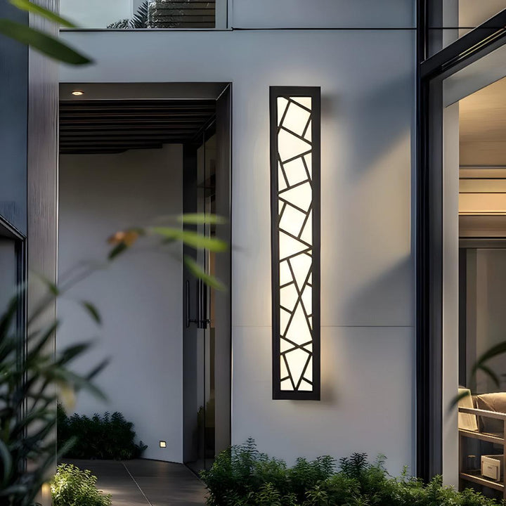 Modern Geometric Exterior Wall Light For Patio Illumination