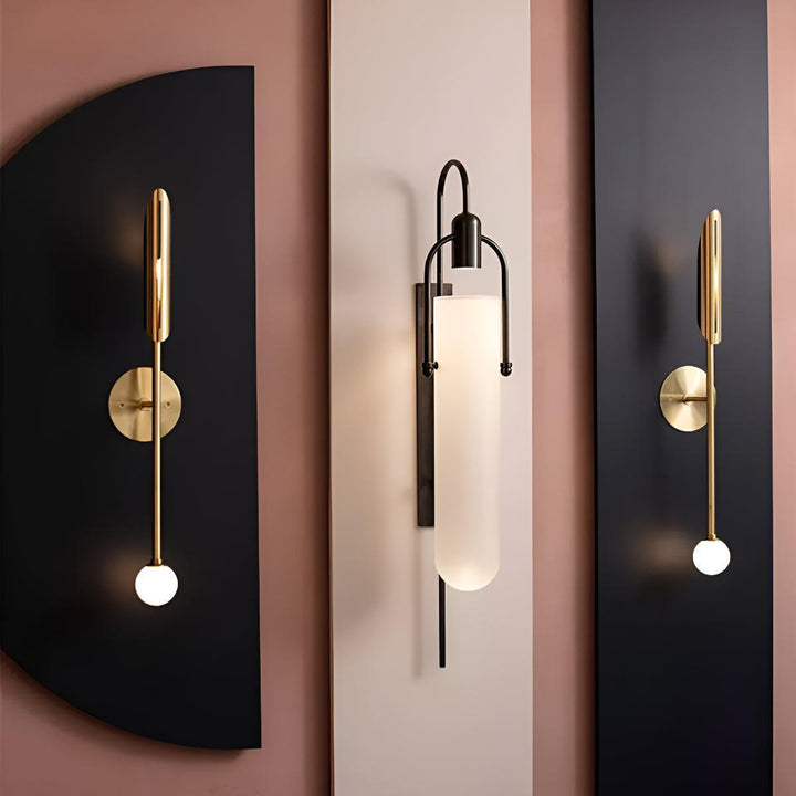 Modern Wall Sconce Lamp With Matte Arc Frame