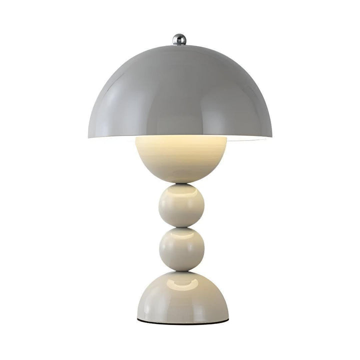 Nordic Styled Rechargeable Cordless Table Lamp With Mushroom Shade