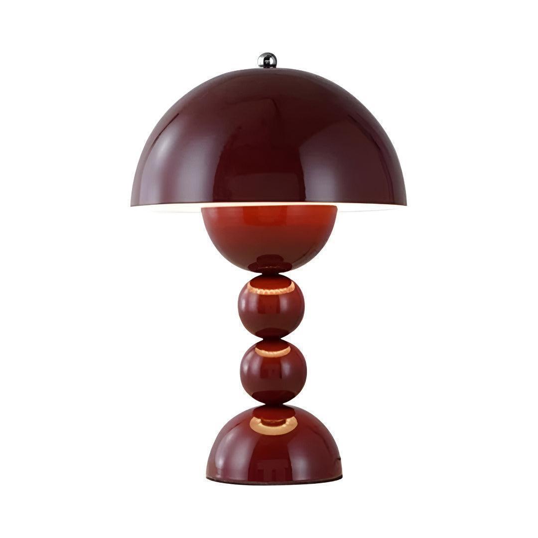 Nordic Styled Rechargeable Cordless Table Lamp With Mushroom Shade