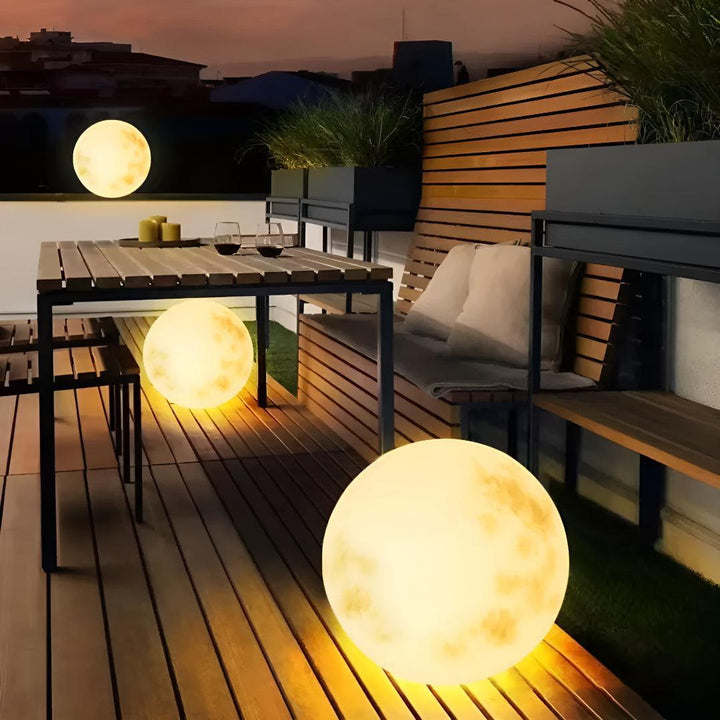 Outdoor Moon Styled Globe Light For Garden