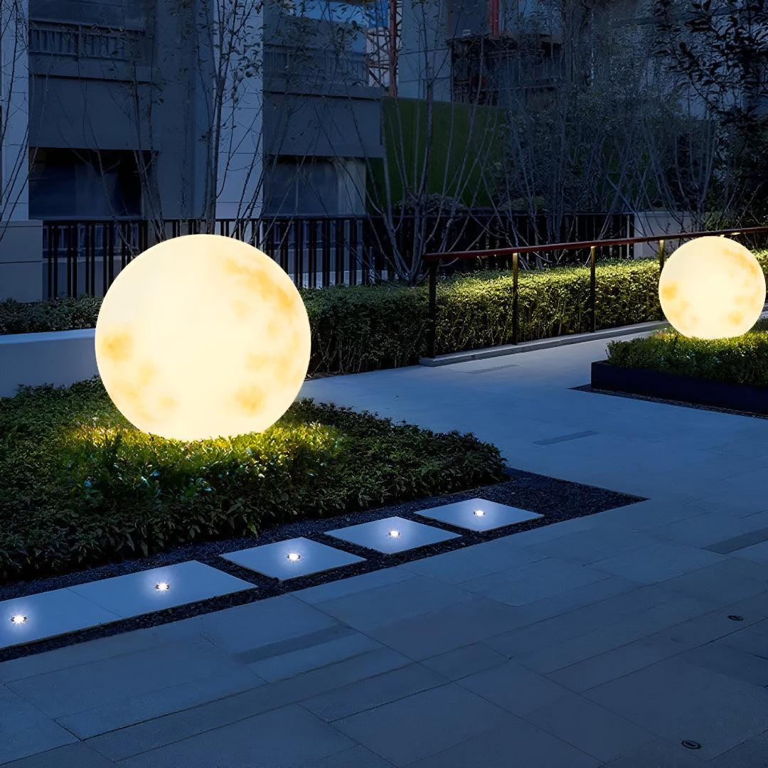 Outdoor Moon Styled Globe Light For Garden