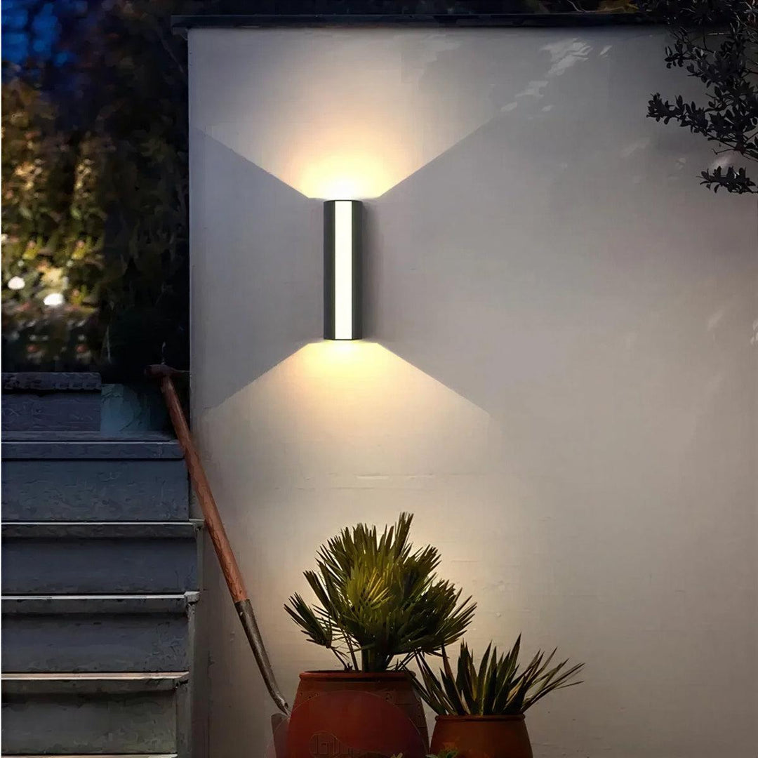 Outdoor Wall Light Sconce With Tube Design