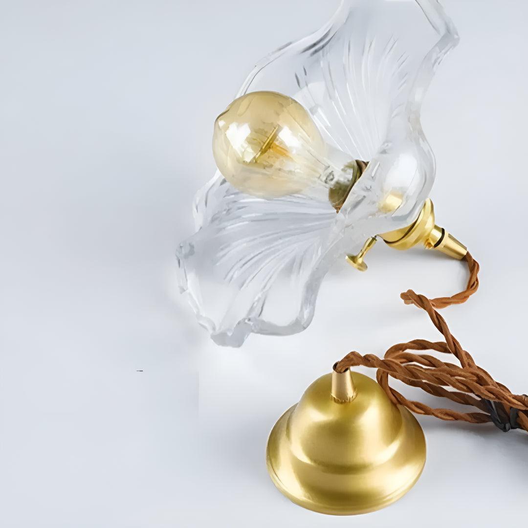 Pendant Lights With Art Nouveau Flower Shade