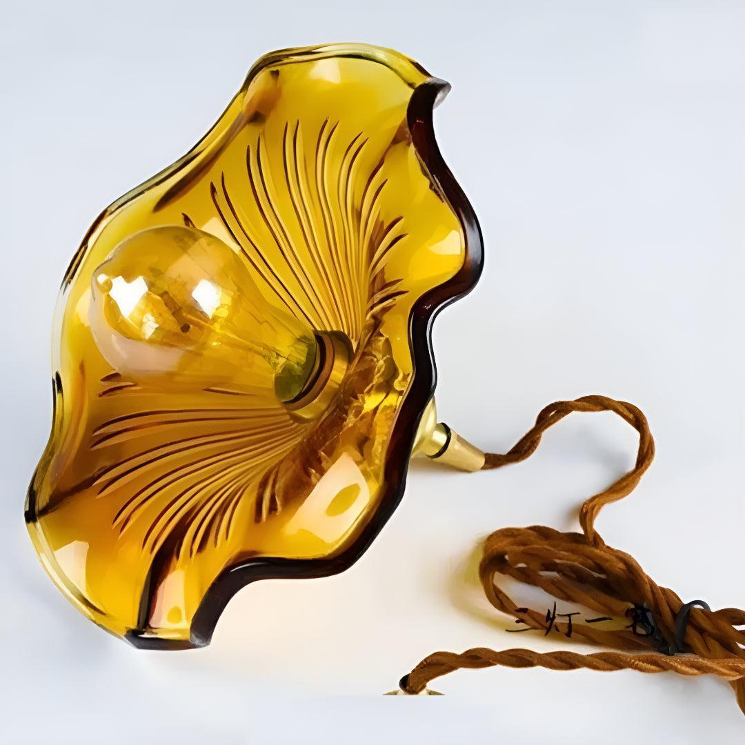 Pendant Lights With Art Nouveau Flower Shade