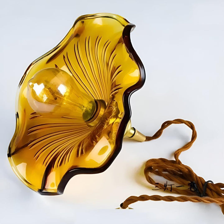 Pendant Lights With Art Nouveau Flower Shade