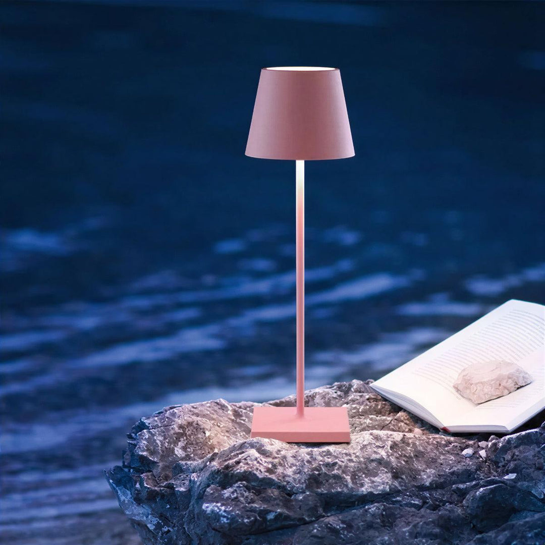 Rechargeable Table Lamp With Touch Control For Ambient Settings