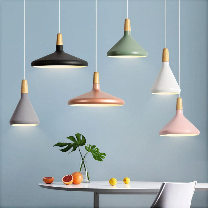 Scandinavian Nordic Wooden Pendant Light