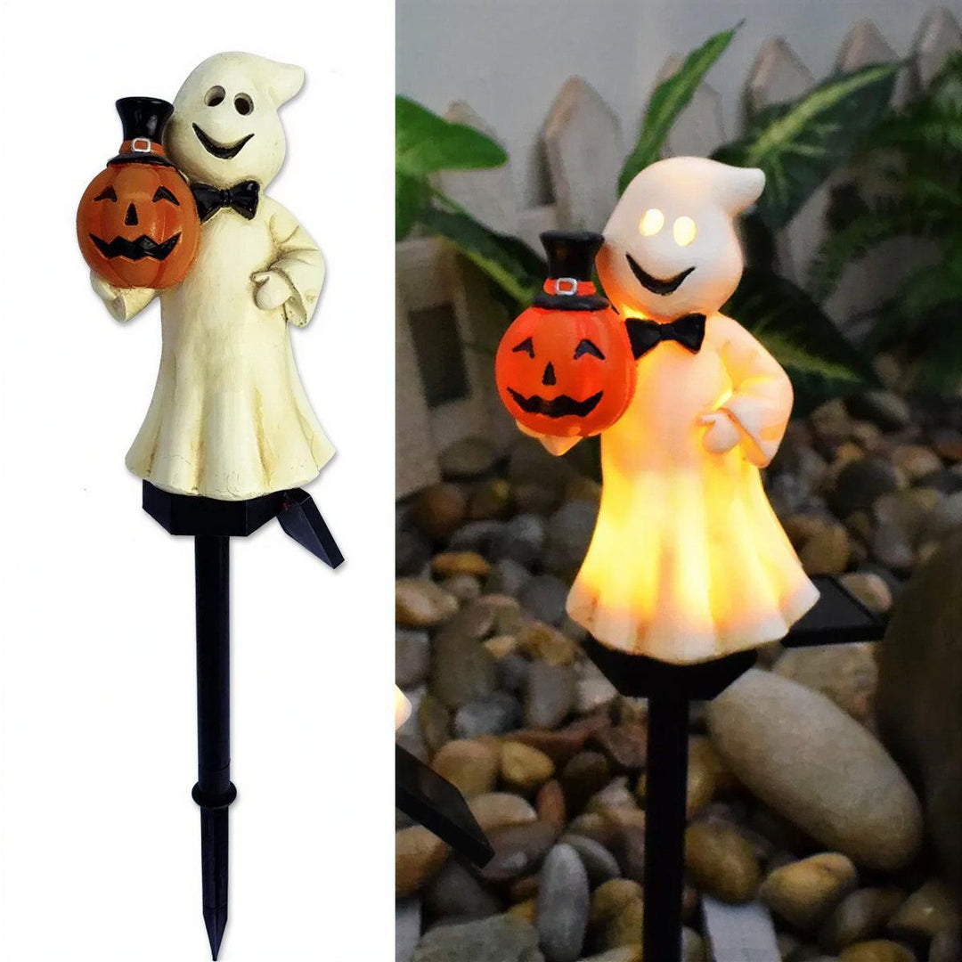 Solar Footpath Light With Halloween Pumpkin Design