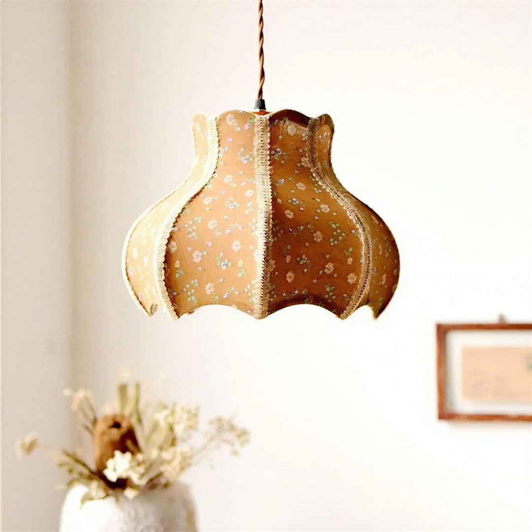 Vintage Pendant Light With Patterned Design For Interior Lighting