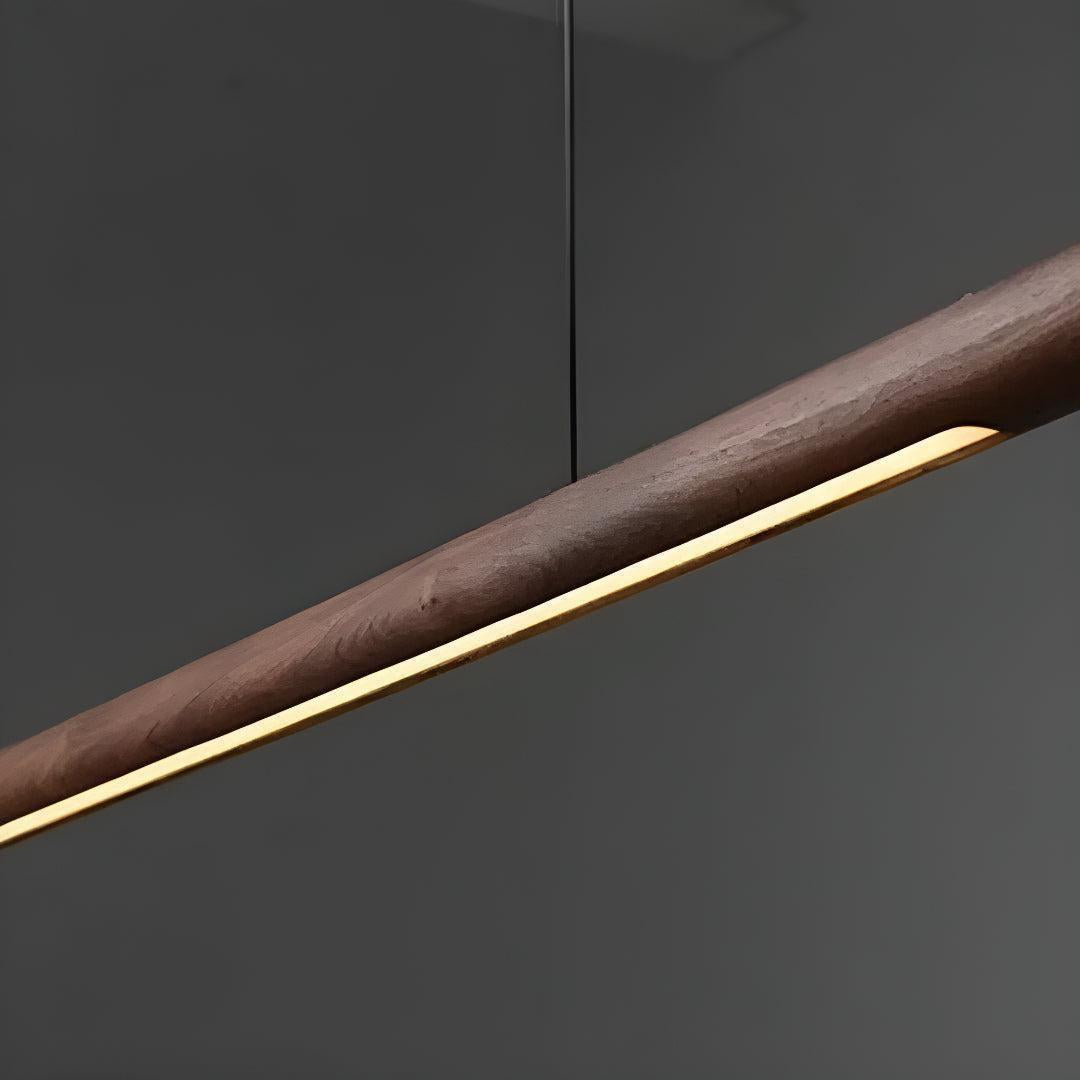 Wood Kitchen Island Linear Pendant Light For Modern Interiors